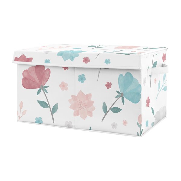 Pink fabric toy clearance box